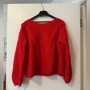 Sezane Magenta Sweater